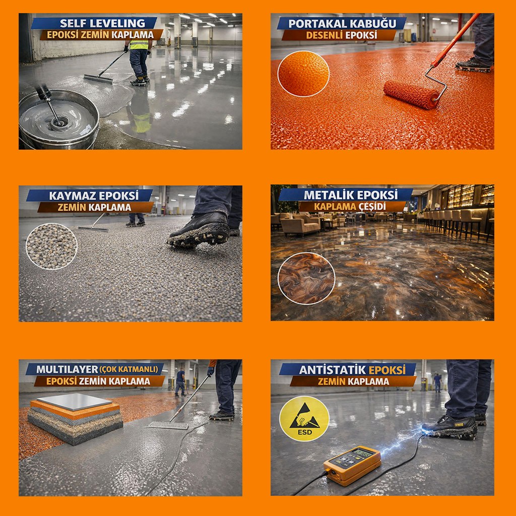 Epoksi Zemin Kaplama Çeşitleri